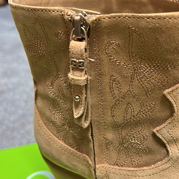 Sam Edelman Wilda Camel Suede Size 8 - Picture 4 of 6